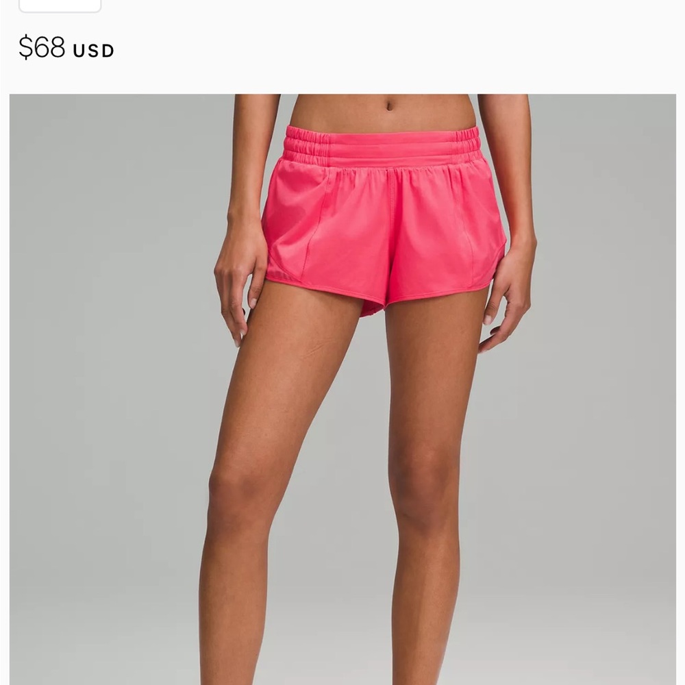 Lululemon Hotty Hot LR Short 2.5” Size 6